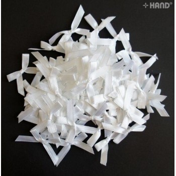 BO13 Small Decorative DIY Craft Ribbon Bow Trims, appx 200 a Pack, appx 26g (BO13-3 White)