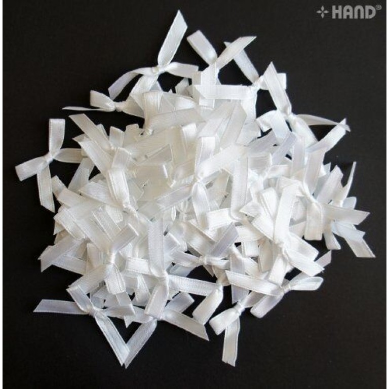 BO13 Small Decorative DIY Craft Ribbon Bow Trims, appx 200 a Pack, appx 26g (BO13-3 White) BO13 Small Decorative DIY Craft Ribbon Bow Trims, appx 200 a Pack, appx 26g (BO13-3 White)
