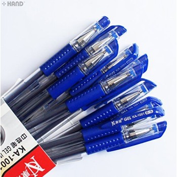 KA-1001 Fine Point 0.5mm Gel Ink Pen - Pack of 12 (Blue)
