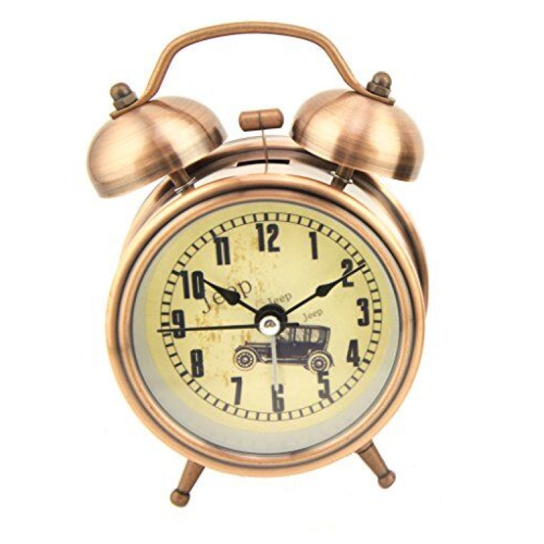 HAND 6025B Jeep Vintage Style Alarm Clock in Stylish Copper Tone Finish - 12 cm x 8 cm x 5 cm - Silent Operation with Night Light HAND 6025B Jeep Vintage Style Alarm Clock in Stylish Copper Tone Finish - 12 cm x 8 cm x 5 cm - Silent Operation with Night Light