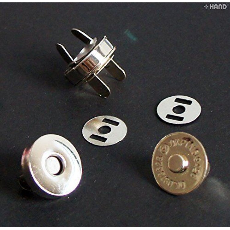 10 Sets Magnetic Snap Buttons, Silver, 18mm 10 Sets Magnetic Snap Buttons, Silver, 18mm