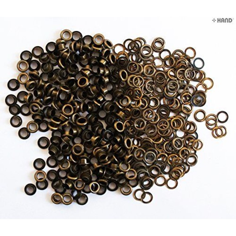 Size.20 Vintage Gold Diameter 10mm Eyelets Grommets - Pack of appx 1000 Size.20 Vintage Gold Diameter 10mm Eyelets Grommets - Pack of appx 1000