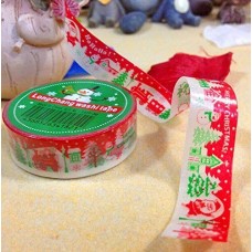 HAND Fun Christmas Gift Wrapping Paper Tape 15mW (No.3- Santa Claus Is Coming to Town 5 meters) Pack of 2 Rolls