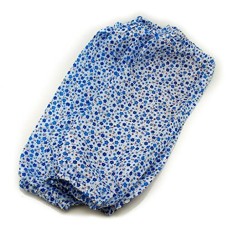 HAND Extra Light Linen Floral Pattern Sleeve Arm Protectors 37 cm x 17 cm - Pack of 2 Pairs, Blue Floral Design