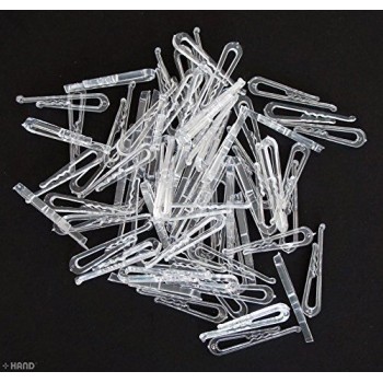 Small Clear Plastic Alligator Shirt Clips - pack of 1000 Small Clear Plastic Alligator Shirt Clips - pack of 1000