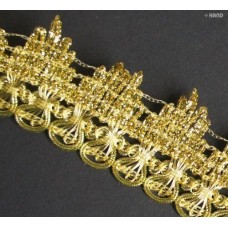 BRT34 Decorative Gold Metalic Trim - 40 mm Wide Appx 3 metres