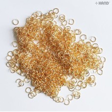 Gold Jewellery DIY Necklace Bracelet Earings Chains Jump Rings 10mm - appx 200g pack