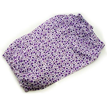 HAND Extra Light Linen Floral Pattern Sleeve Arm Protectors 37 cm x 17 cm - Pack of 2 Pairs, Purple Floral Design