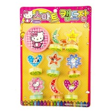 HAND Hello Kitty Children's Ink Stamps Featuring Minnie Mouse, Doraemon, Snoopy and Stitch - Set of 8 Stamps with Ink Pad