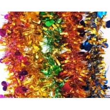 Heart Party Valentine Tinsel Assorted Colours Gardland Decoration 1.75m - Pack of 5