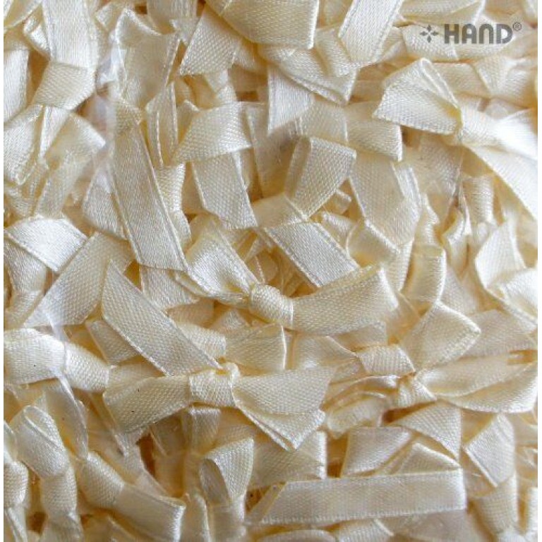 BO13 Small Decorative DIY Craft Ribbon Bow Trims, appx 200 a Pack, appx 26g (BO13-4 Cream) BO13 Small Decorative DIY Craft Ribbon Bow Trims, appx 200 a Pack, appx 26g (BO13-4 Cream)