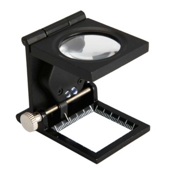 Fold-flat Linen Testers With LED Light Fabric, Embroidery Magnifier Glass Stand (metal)