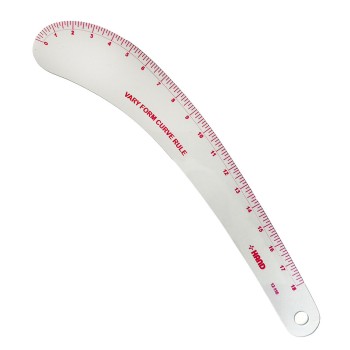 HAND Metric Vary Form Curve Ruler NO.12-118, Flexible,18 Inches