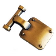 H02B Decorative Ornament Vintage Gold Tone Metal Handbag Buckle 60x40mm
