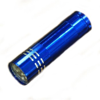 Super Bright Mini Torch with 9 LED, Pack of 3 Assorted Colours