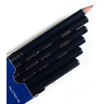 12 x Black Charcoal Drawing Pencils