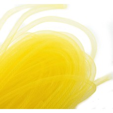 HAND® No.29 Egg Yolk Yellow Elastic Lightweight Millinery Tubular Crin Trim - diameter 8 mm, appx 30 meters per pack