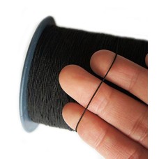 Large Roll of Black Shirring Elastic - 1mm x 900 metres