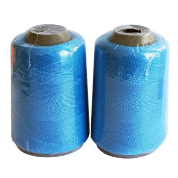 Assorted Colours Sewing Machine 100% Polyester Thread Spool Appx 800m - Pack of 2 (Sky Blue)