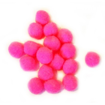 A Jumbo Pack of POM POMS Appx 1000 pcs- 20 mm (Bright Pink)
