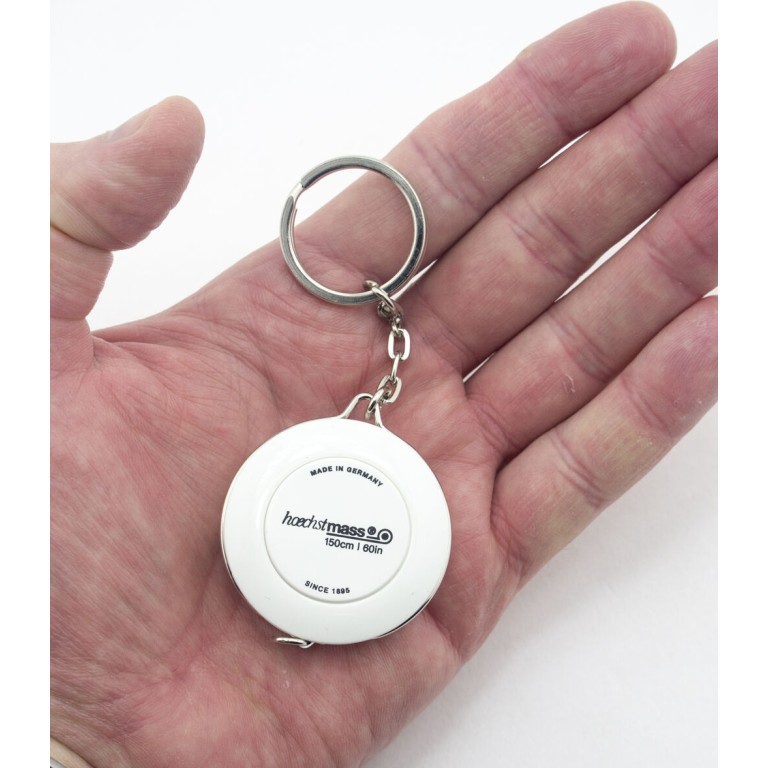 Fun Portable Hoechstmass Roller Tape Measures White With Key Ring 150cm