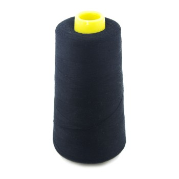 Assorted Colours 100% Polyester Threads Appx 3000m - Cold Colours (NO.49 Black)
