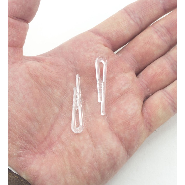 Small Clear Plastic Alligator Shirt Clips - pack of 1000 Small Clear Plastic Alligator Shirt Clips - pack of 1000