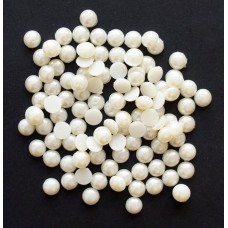 Pearl Round Hotfix - Iron On Rhinstone Diamante Gems Assorted Sizes (D21 8mm - appx 300 a pack - appx 31.5g)