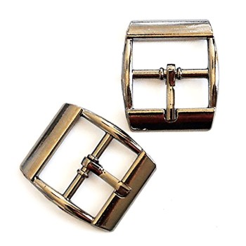 XH26884 Metal Gunmetal Tone Shoe Boots Handbag Buckles 2cm with Slider Bar - Pack of 5 Pairs