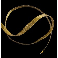 1 Roll appx 22m Gold/Silver Glitter Metallic Ribbon - Assorted Width (FG02 8mm Gold Sheer)