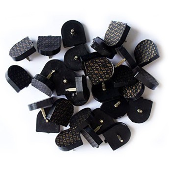 ET616 A Pack of Ladies U-shape High Shoe Repair Heel Tips 20x19mm - 10 pairs