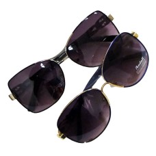 5024 Ladies Fashionable Large Metal Dark Tinted Lens Sunglasses UV400 Assorted Colours and Designs