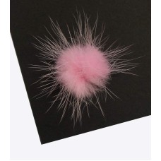 HAND® PINK Decorative Mink Small Pom Pom Trims 2.5cm Diameter Assorted Colours - Pack of 10