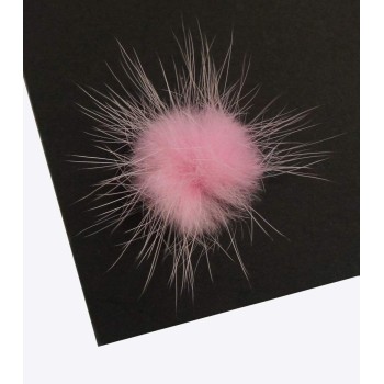HAND® PINK Decorative Mink Small Pom Pom Trims 2.5cm Diameter Assorted Colours - Pack of 10