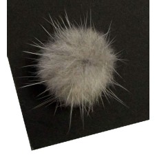 HAND® GREY Decorative Mink Small Pom Pom Trims 2.5cm Diameter Assorted Colours - Pack of 10 …