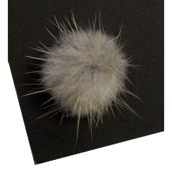 HAND® GREY Decorative Mink Small Pom Pom Trims 2.5cm Diameter Assorted Colours - Pack of 10 …