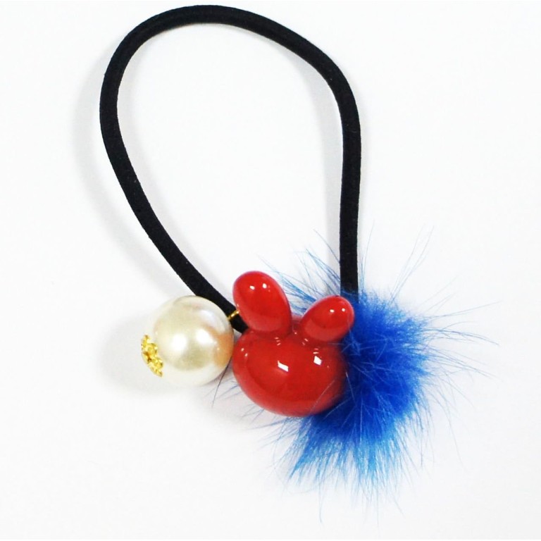 HAND BHB04 Fashionable Beautiful Bunny with Pom Pom and Pearl Hair Band - Pack of 2 HAND BHB04 Fashionable Beautiful Bunny with Pom Pom and Pearl Hair Band - Pack of 2