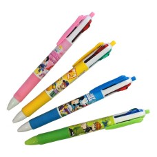 HAND Multicolour Pen No.885 Kids Retractable Ballpoint 4 Colour Pen Assorted Colours - Pack of 4