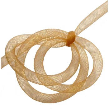 HAND Tubular Crin Light Brown Goldish Elastic Lightweight Millinery Trim - Diameter 8 mm Appx 30 meters per Pack HAND Tubular Crin Light Brown Goldish Elastic Lightweight Millinery Trim - Diameter 8 mm Appx 30 meters per Pack
