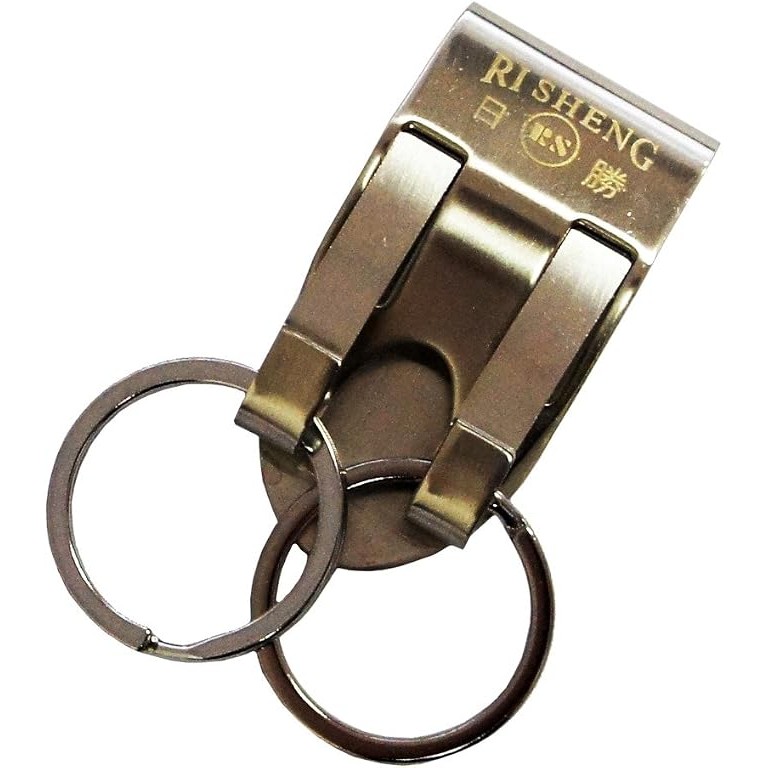 HAND Belt Keyring RS02 Wide All Metal Double Loop Hook Keyring Buckle - Pack of 2 HAND Belt Keyring RS02 Wide All Metal Double Loop Hook Keyring Buckle - Pack of 2