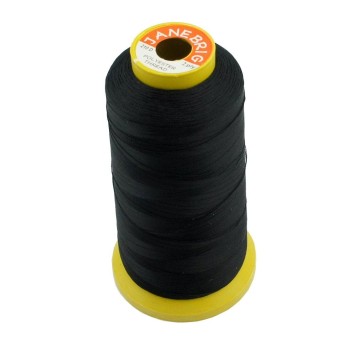 HAND Polyester Thread JaneBrig Black Top Stitching 210D 2 Ply 2200m