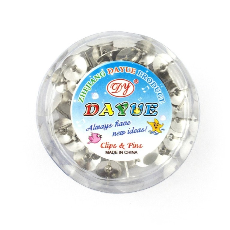 HAND Drawing Pins Round Silver Colour - 2 Boxes (50 a box) HAND Drawing Pins Round Silver Colour - 2 Boxes (50 a box)