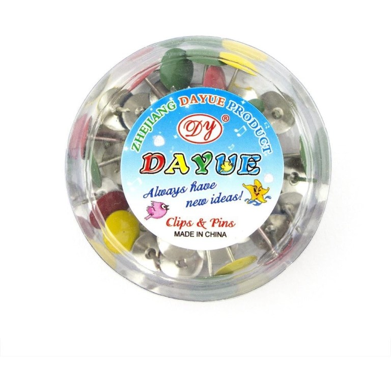 HAND Drawing Pins Round Multicoloured - 2 Boxes (50 a box) HAND Drawing Pins Round Multicoloured - 2 Boxes (50 a box)