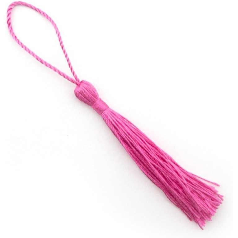 HAND Silky Tassels Pink 12cm Long For Craft Embellishments, Purses, Bags, Keyrings etc. Pack of 10 HAND Silky Tassels Pink 12cm Long For Craft Embellishments, Purses, Bags, Keyrings etc. Pack of 10