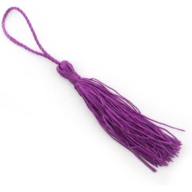 HAND Silky Tassels Purple 12cm Long For Craft Embellishments, Purses, Bags, Keyrings etc. Pack of 10 HAND Silky Tassels Purple 12cm Long For Craft Embellishments, Purses, Bags, Keyrings etc. Pack of 10
