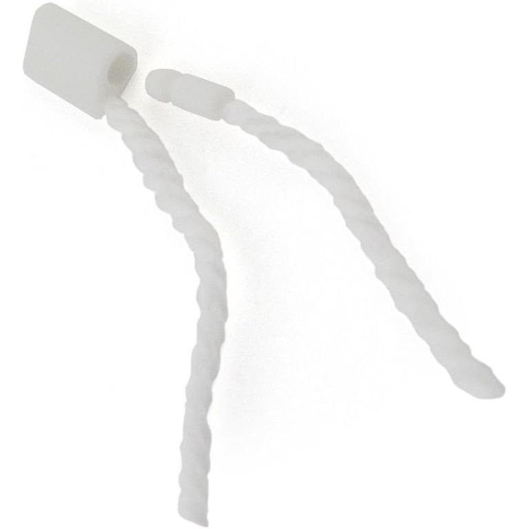 HAND Hang Tags White Easy and Fast to Attach with a Nylon String Round Snap Lock - 17cm - 1000pcs HAND Hang Tags White Easy and Fast to Attach with a Nylon String Round Snap Lock - 17cm - 1000pcs