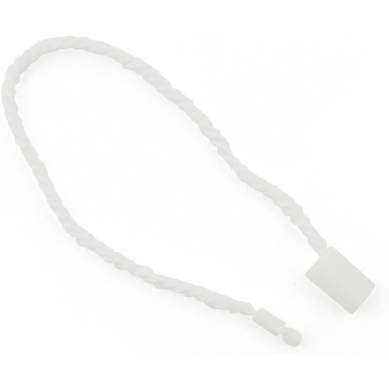 HAND Hang Tags White Easy and Fast to Attach with a Nylon String Round Snap Lock - 17cm - 1000pcs HAND Hang Tags White Easy and Fast to Attach with a Nylon String Round Snap Lock - 17cm - 1000pcs