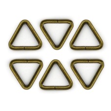 HAND Buckle DCTB16 25mm Triangular Dark Copper Metal - Pack of 6