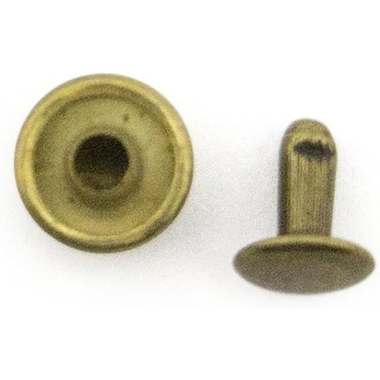 HAND Press Studs Rivets 2-part PSRAG07 Antique Gold Colour Dome Shape (Studs 45g, Backs 22g) - Pack of 100 HAND Press Studs Rivets 2-part PSRAG07 Antique Gold Colour Dome Shape (Studs 45g, Backs 22g) - Pack of 100