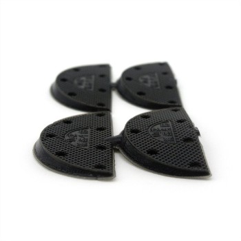 HAND Shoe Pads Black Ladies Medium Repair Heel Rubber Soles - 2 Pairs